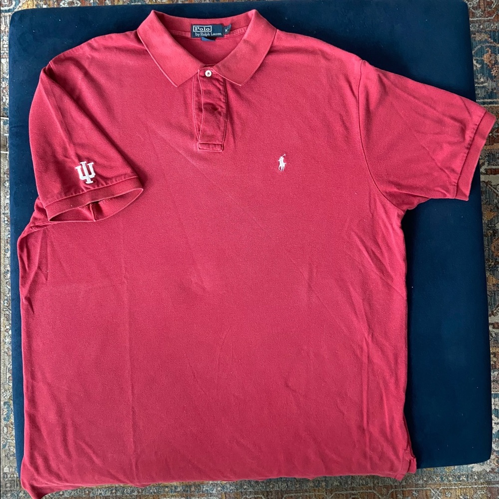 Red Indiana University Polo Shirt
